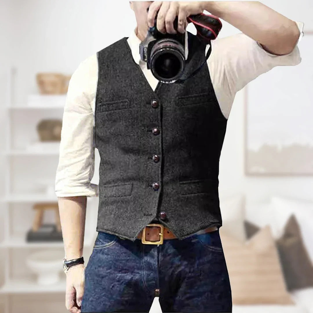 Gilet En Laine Pour Homme Style Chic Décontracté Idéal Pour Brunch Et Soirées Décontractées Par Amawinc