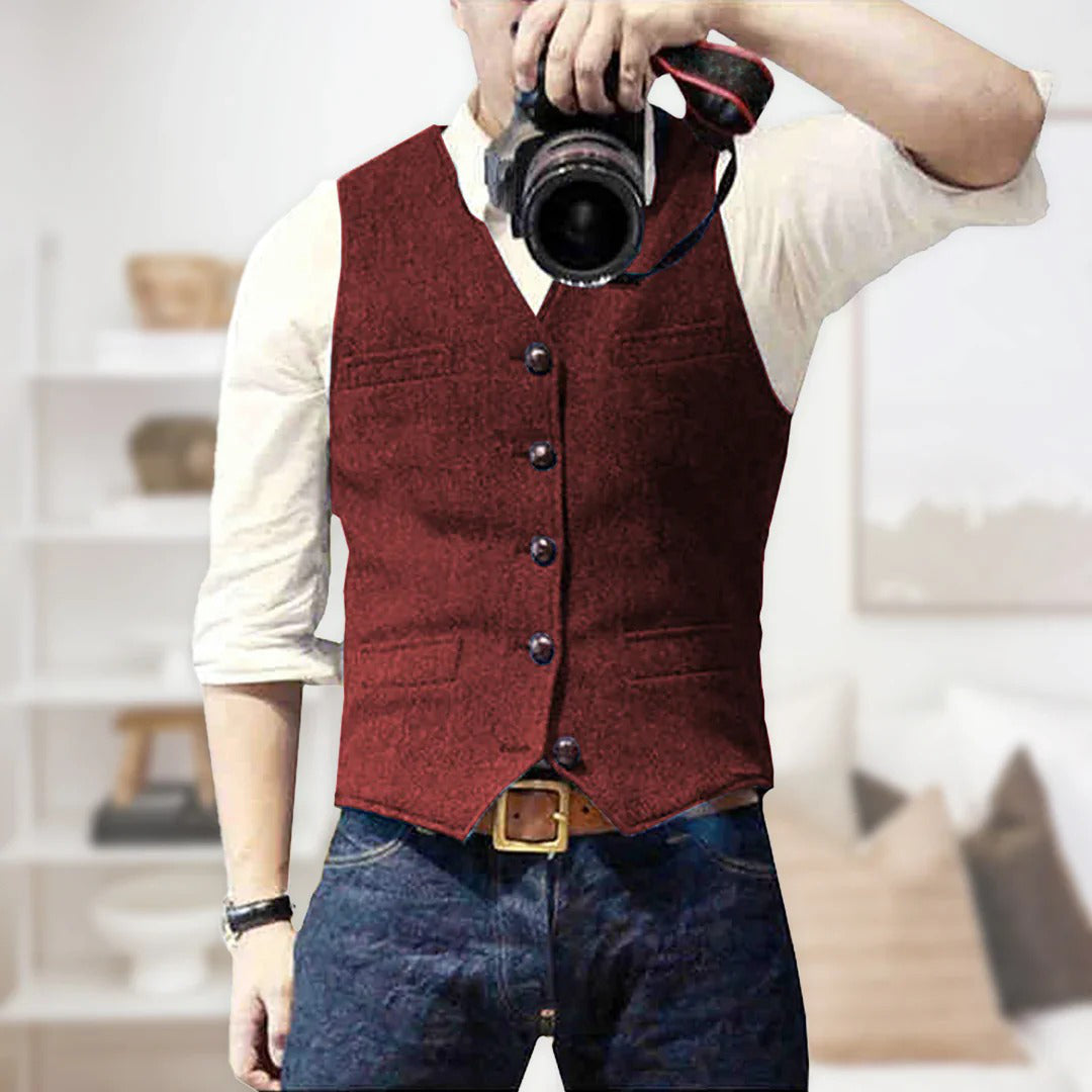 Gilet En Laine Pour Homme Style Chic Décontracté Idéal Pour Brunch Et Soirées Décontractées Par Amawinc