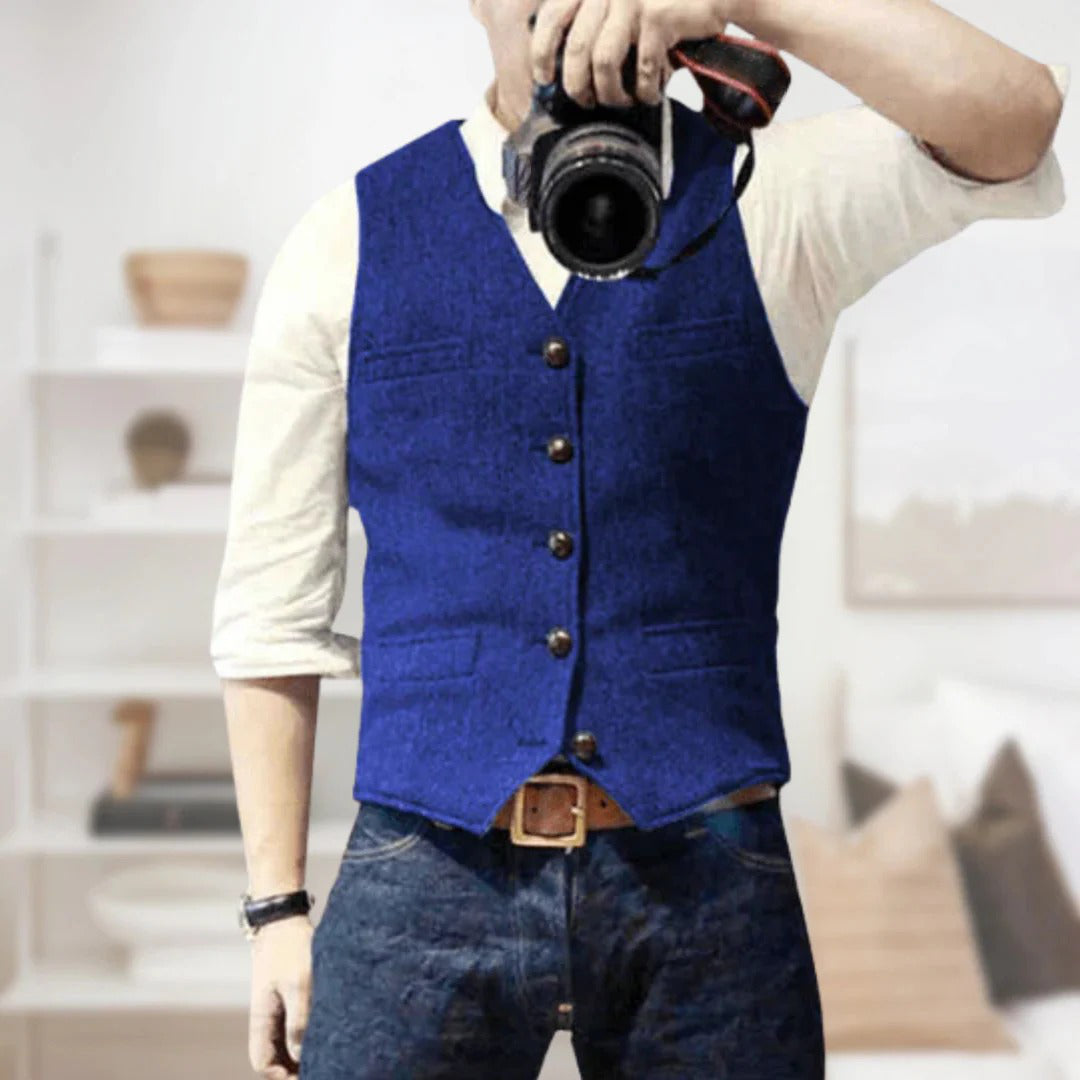 Gilet En Laine Pour Homme Style Chic Décontracté Idéal Pour Brunch Et Soirées Décontractées Par Amawinc