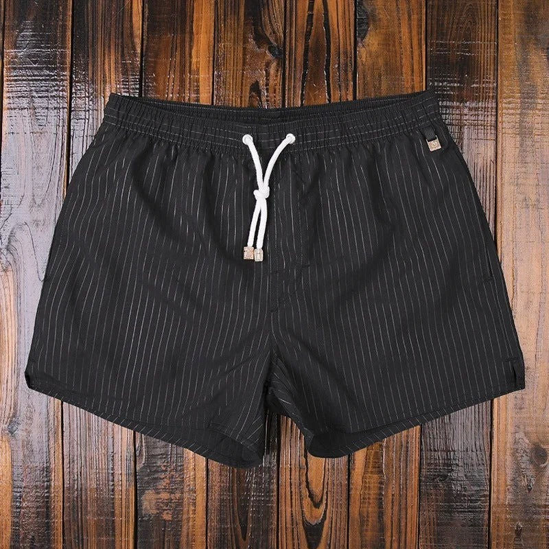 Shorts De Bain Pour Homme À Rayures Amawinc Quick Dry Trunks Avec Cordon Confortable Et Ajustement Idéal