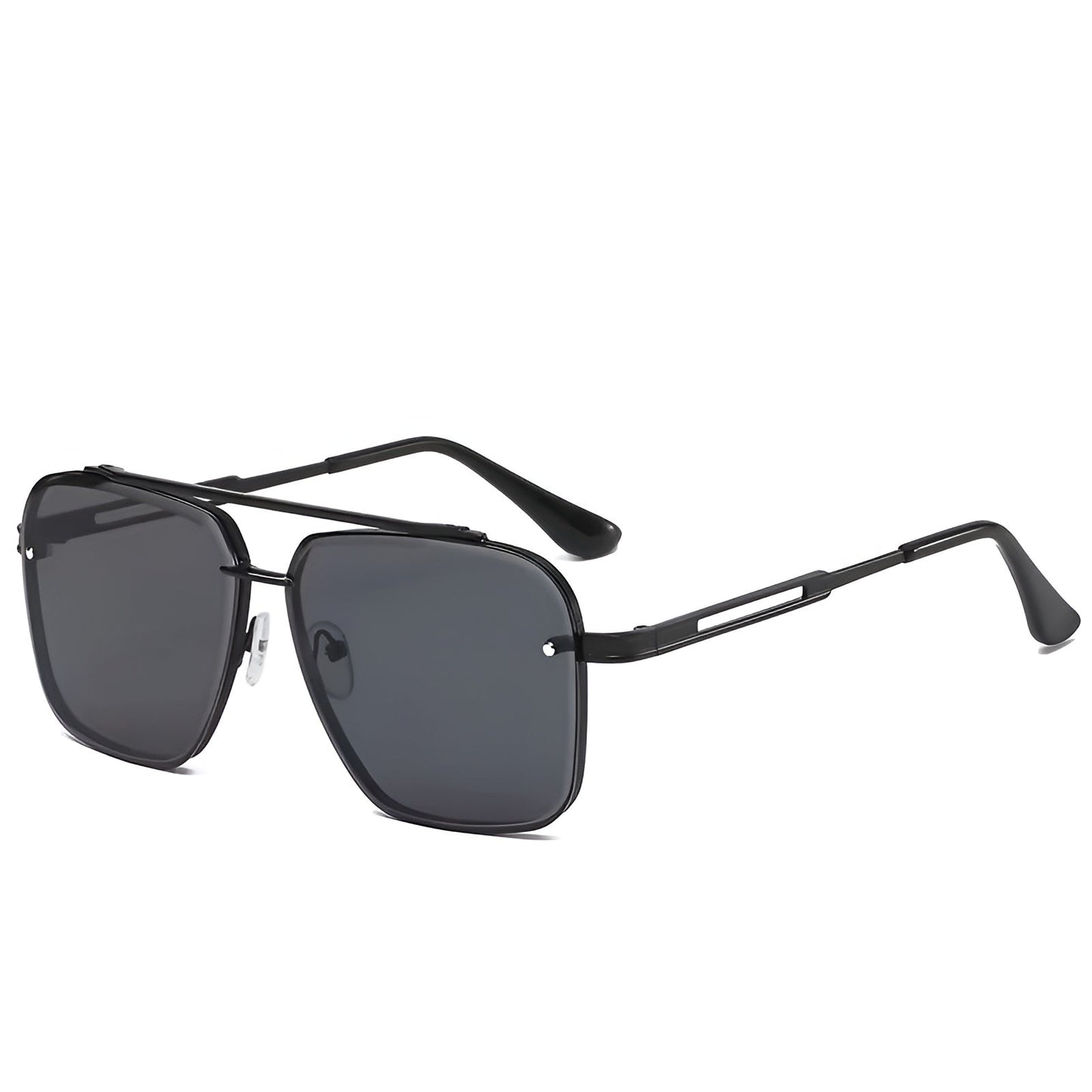 Lunettes De Soleil Villa Frame Monture Alliage Léger Verres Larges Pour Une Protection Claire Et Silhouette Épurée