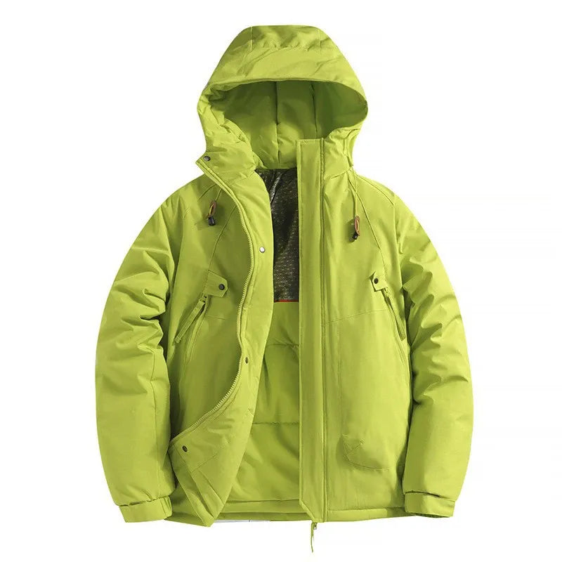 Veste Matelassée À Capuche Pour Homme Nordisk Flair Coupe Décontractée Résistante Au Vent Et À L Eau Avec Poches Zippées