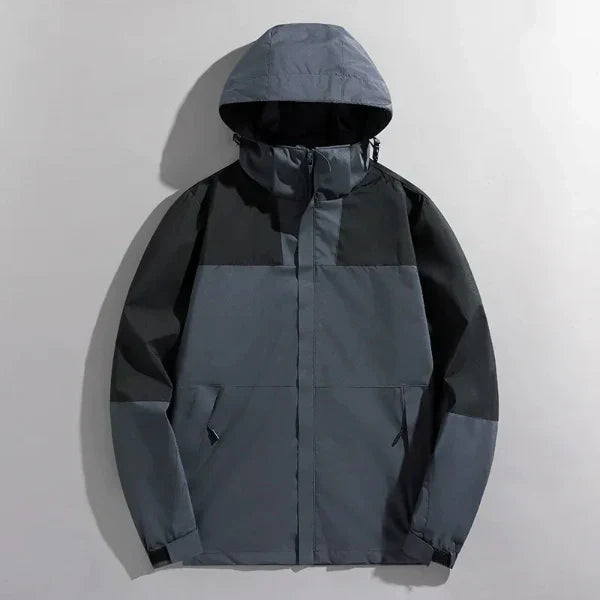 Veste De Plein Air Homme Regular Fit Imperméable Et Coupe Vent Capuche Détachable Amawinc
