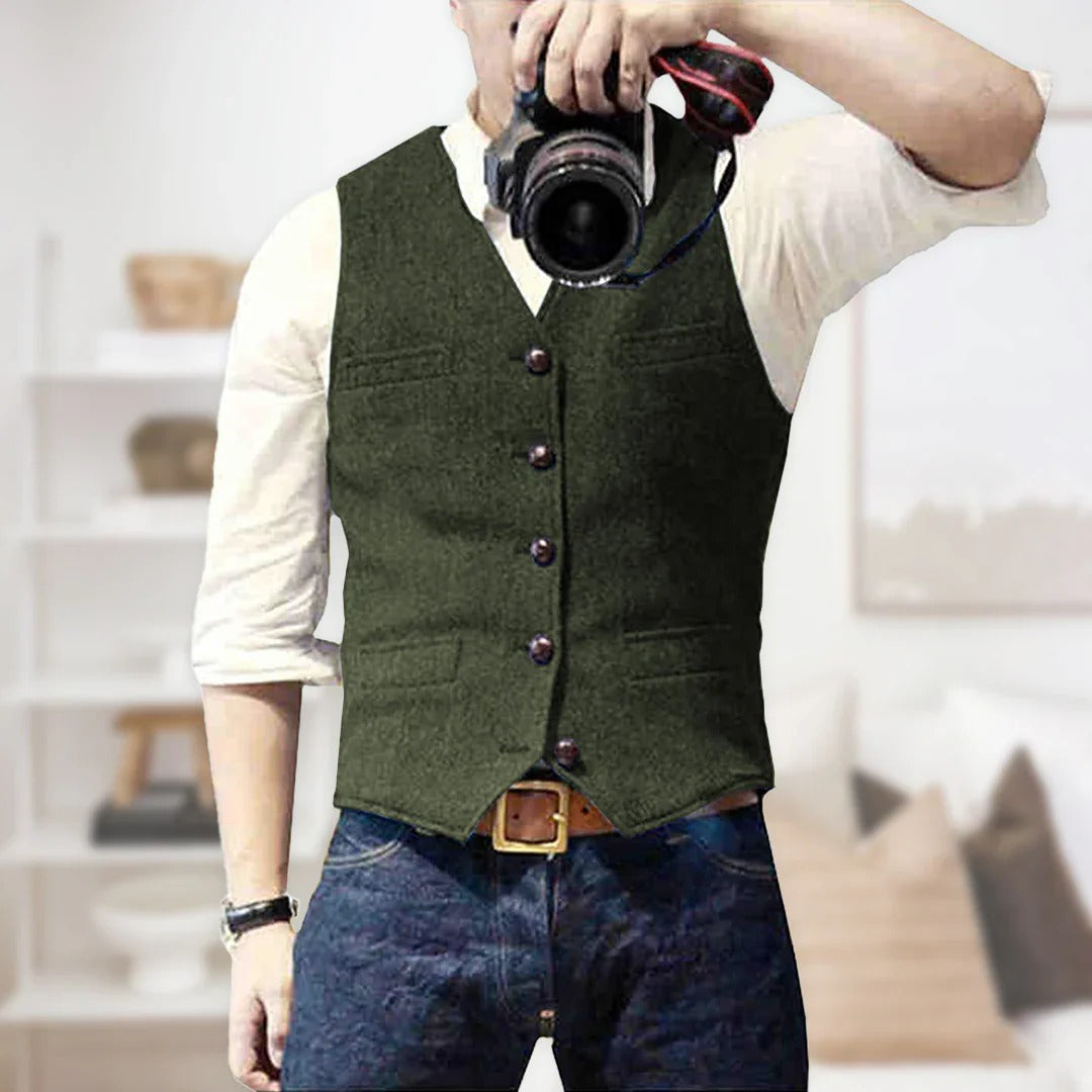 Gilet En Laine Pour Homme Style Chic Décontracté Idéal Pour Brunch Et Soirées Décontractées Par Amawinc