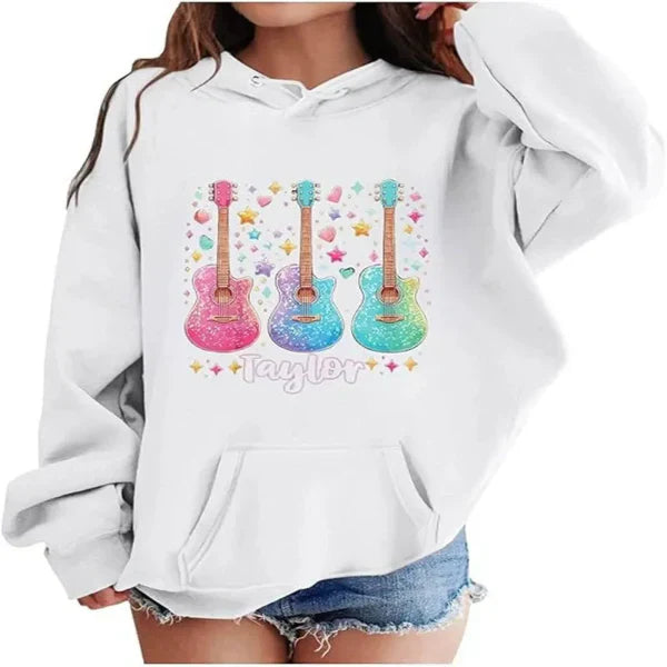Sweat À Capuche Femme Oversize Graphique Devant Coton Doux Épaule Décontractée Confort Absolu