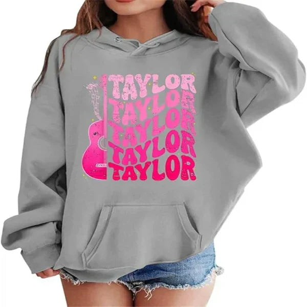 Sweat À Capuche Femme Oversize Graphique Devant Coton Doux Épaule Décontractée Confort Absolu