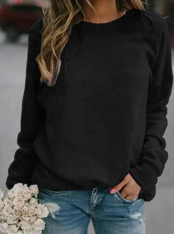 Pull Femme Décontracté En Maille Douce À Manches Longues Col Rond Pour Automne Et Hiver Nordisk Flair Amawinc