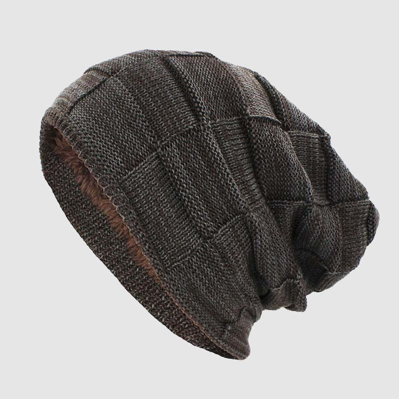 Bonnet Urbain Amawinc Derris Avec Doublure En Polaire Douce Et Maille Côtelée Décontractée Pour Les Trajets Froids
