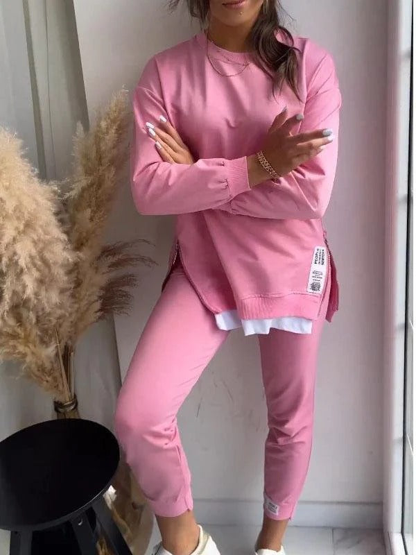 Ensemble Deux Pièces Femme Loungewear Sweat Oversize Et Joggers Tapered Coton Mélangé Confort Nordisk Flair
