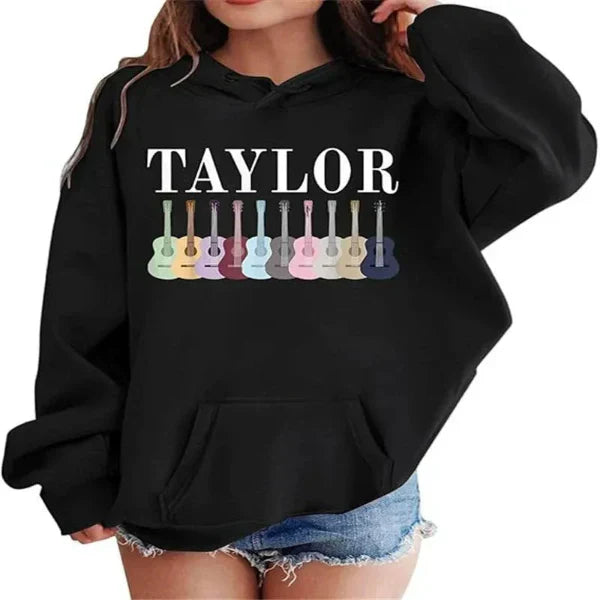 Sweat À Capuche Femme Oversize Graphique Devant Coton Doux Épaule Décontractée Confort Absolu