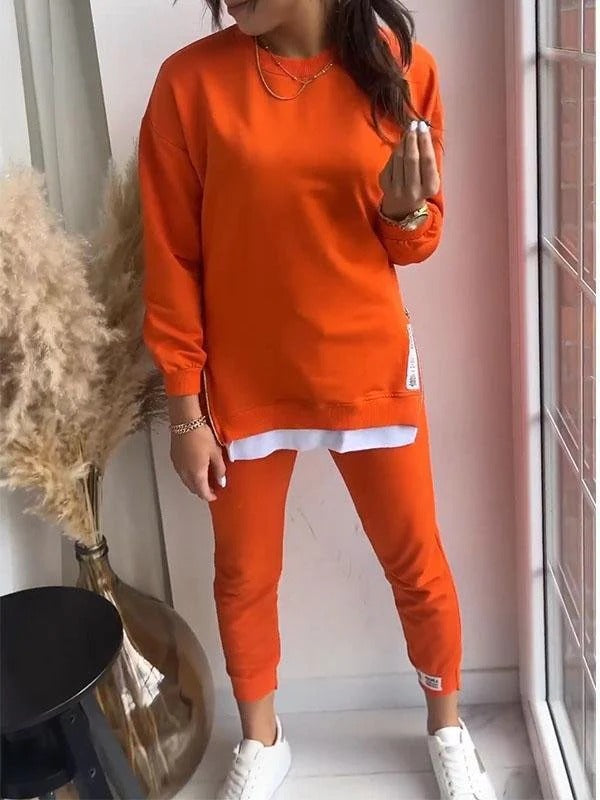 Ensemble Deux Pièces Femme Loungewear Sweat Oversize Et Joggers Tapered Coton Mélangé Confort Nordisk Flair
