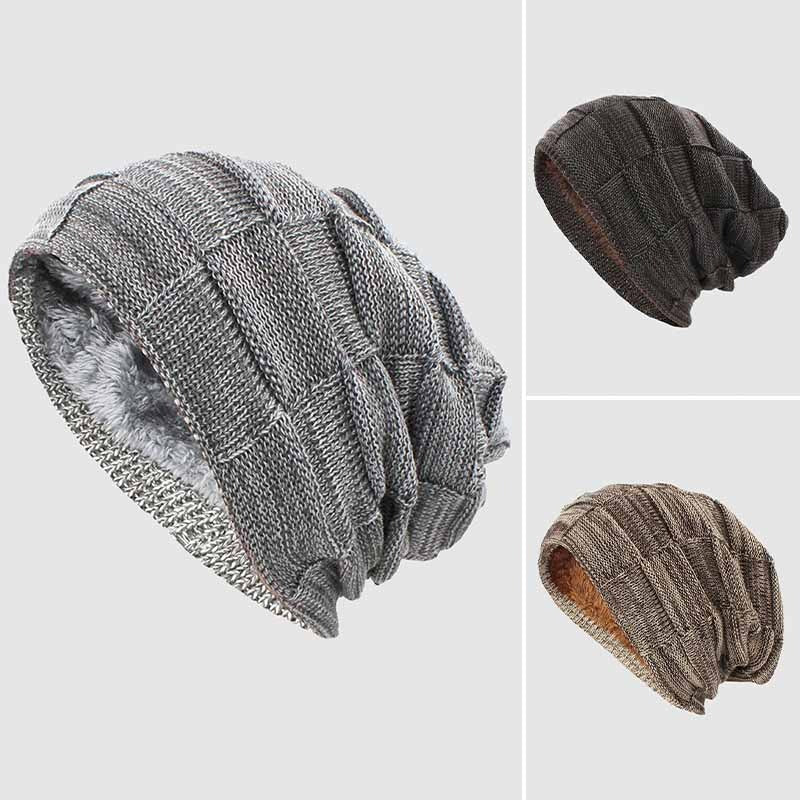 Bonnet Urbain Amawinc Derris Avec Doublure En Polaire Douce Et Maille Côtelée Décontractée Pour Les Trajets Froids