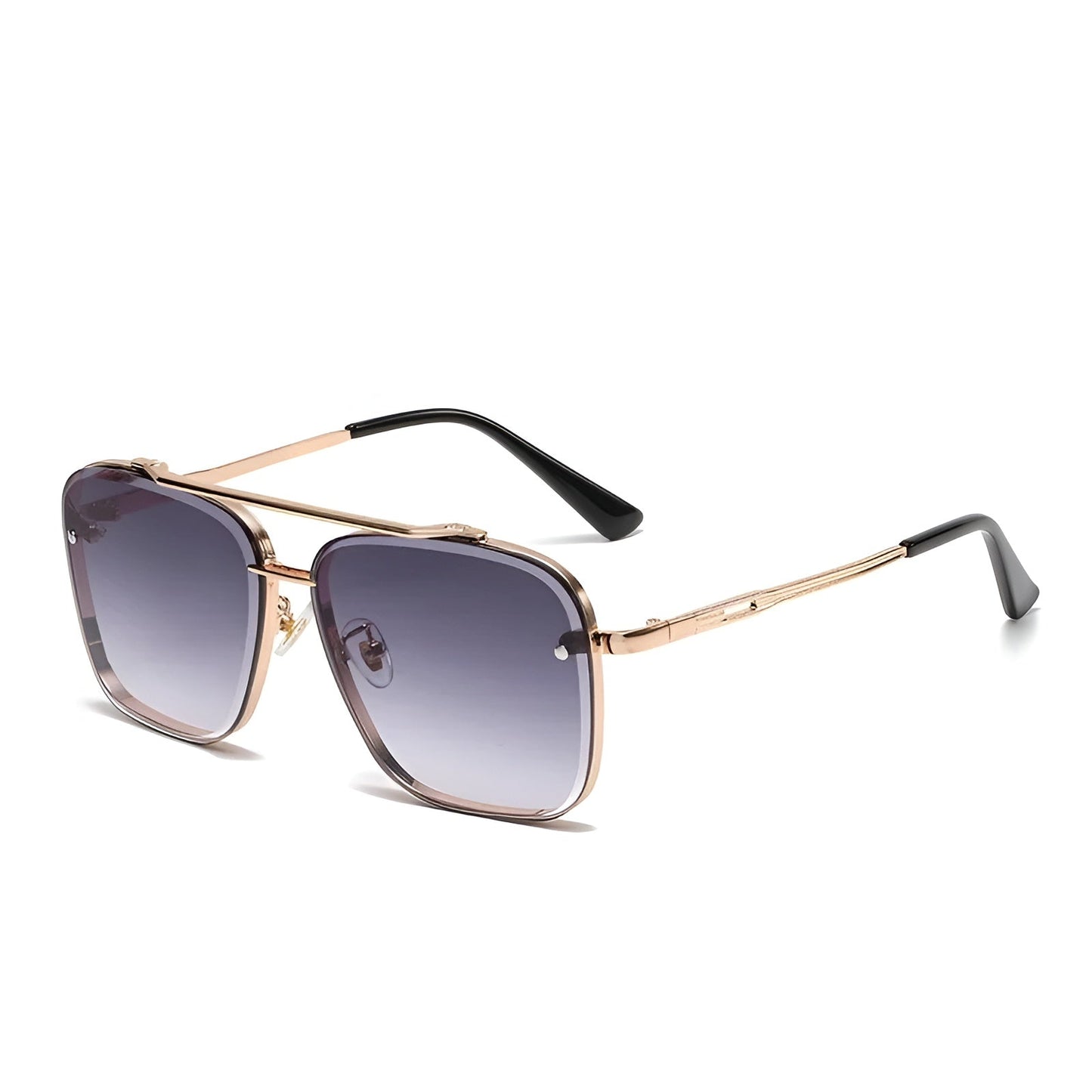Lunettes De Soleil Villa Frame Monture Alliage Léger Verres Larges Pour Une Protection Claire Et Silhouette Épurée