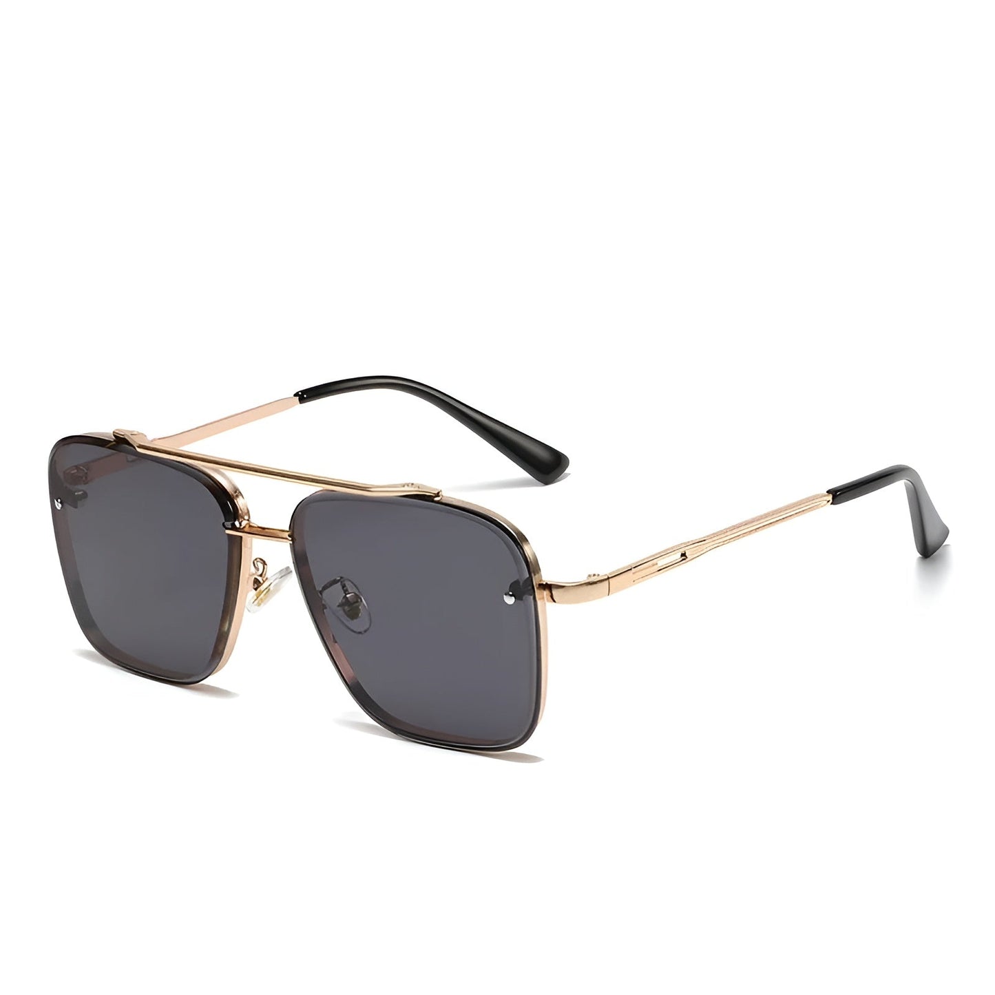 Lunettes De Soleil Villa Frame Monture Alliage Léger Verres Larges Pour Une Protection Claire Et Silhouette Épurée