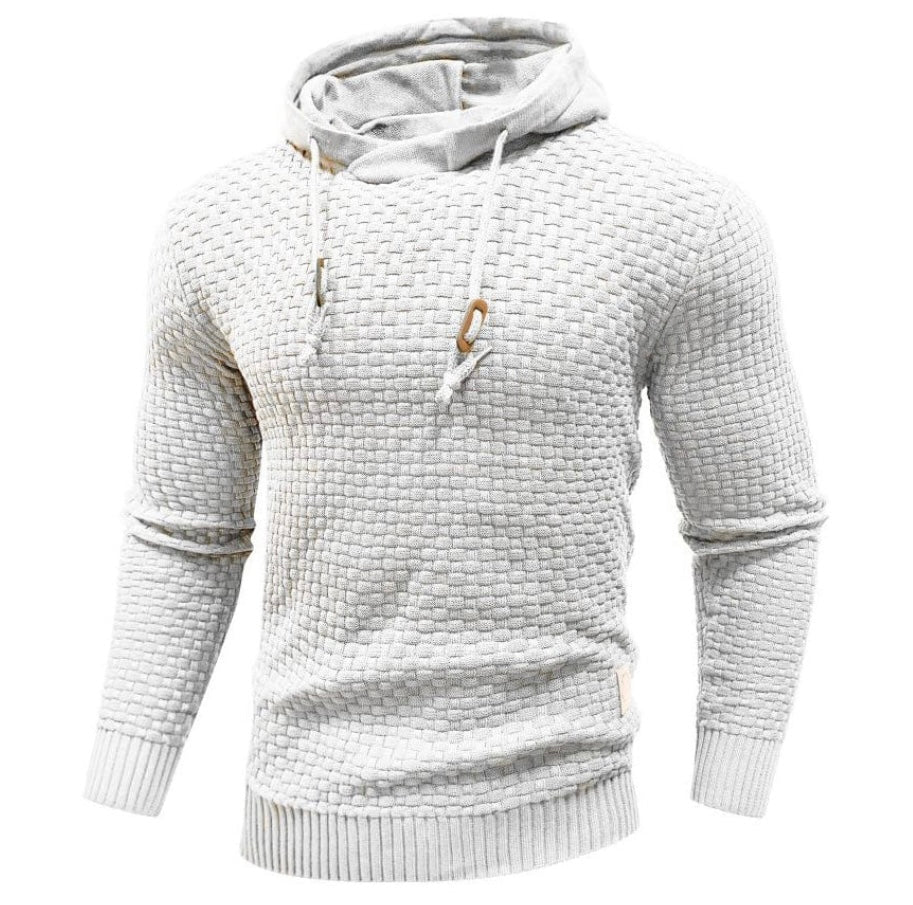 Sweat À Capuche Homme Texturé En Maille Jonathan Par Amawinc Avec Cordon De Serrage Et Coupe Moderne Pour Quotidien