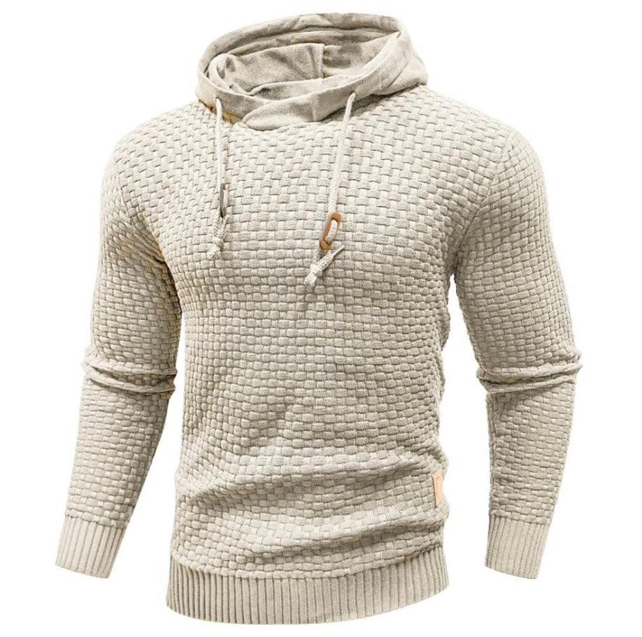 Sweat À Capuche Homme Texturé En Maille Jonathan Par Amawinc Avec Cordon De Serrage Et Coupe Moderne Pour Quotidien