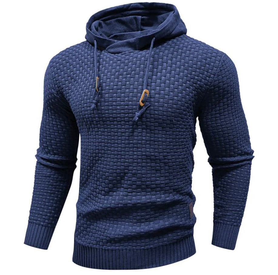 Sweat À Capuche Homme Texturé En Maille Jonathan Par Amawinc Avec Cordon De Serrage Et Coupe Moderne Pour Quotidien