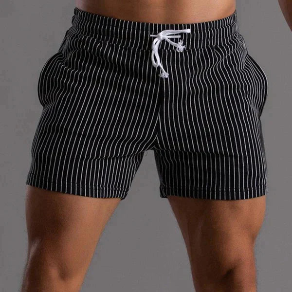 Shorts De Bain Pour Homme À Séchage Rapide Coupe Ajustée Mi Cuisse Avec Cordon De Serrage Plage Vacances