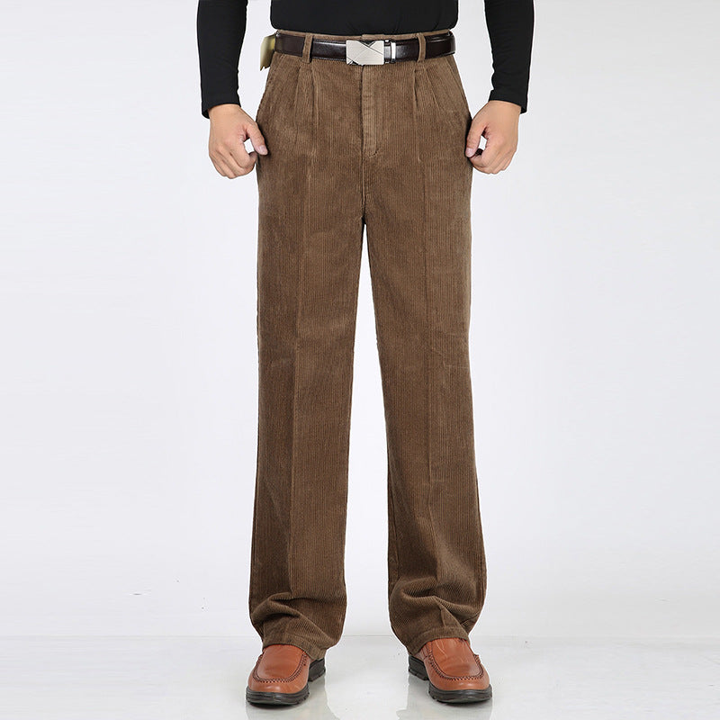 Pantalon Homme Taille Haute Plissé Décontracté Pour Travail Ou Week End Amawinc Brandon