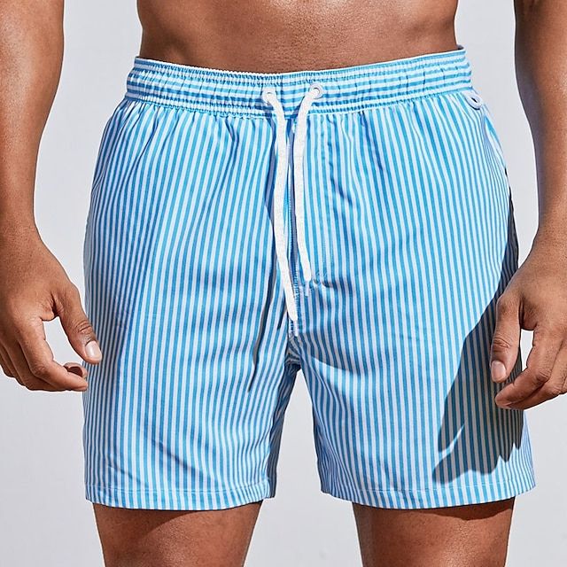 Short De Bain Homme Amawinc Nordisk Flair À Séchage Rapide Avec Taille Élastique Et Longueur Mi Cuisses