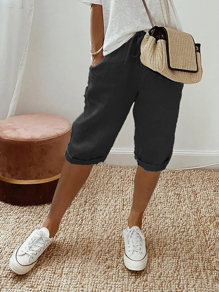 Zosha Damen-Premiumhose mit Kordelzug