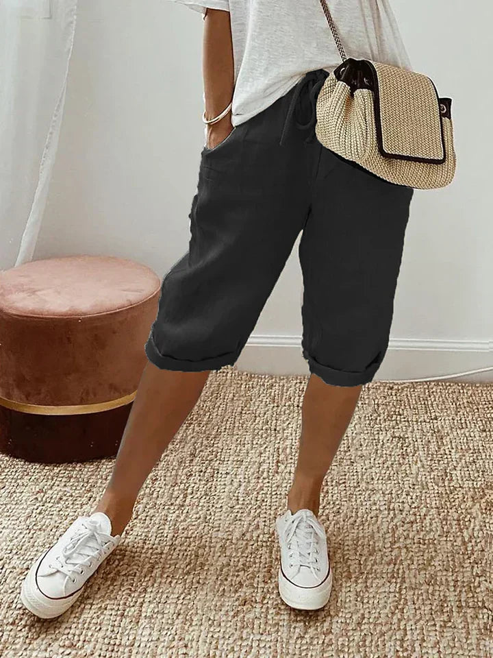 Baumwoll-Leinen Shorts für Damen von Adriada