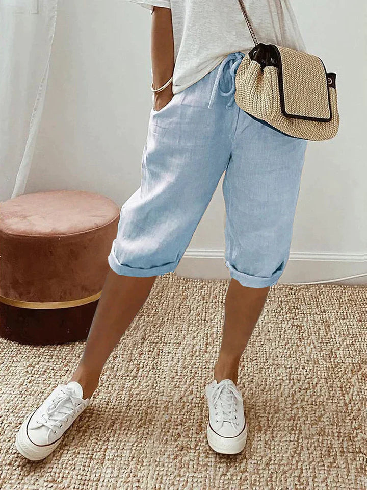 Baumwoll-Leinen Shorts für Damen von Adriada