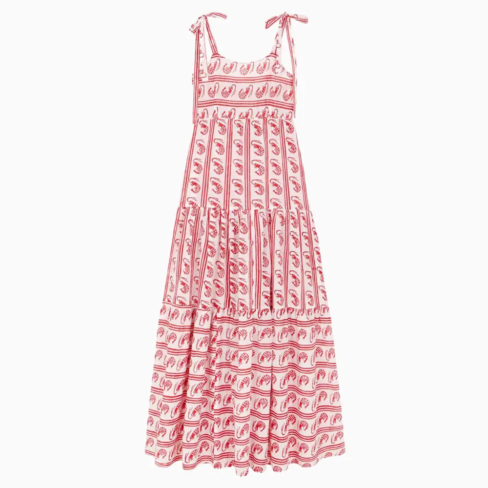 Robe Maxi Fluide Lara Amawinc Sans Manches Avec Bretelles Fines Ajustables Été Confort Chic
