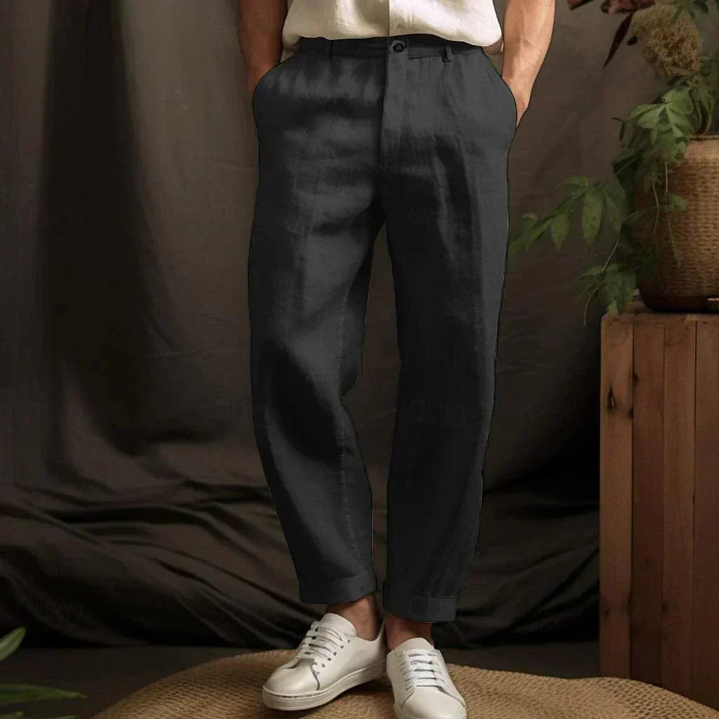 Leichte Sommerhose für Herren aus Leinen