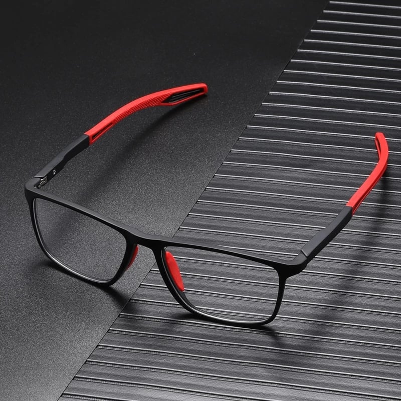 Lunettes De Lecture Freddie Deux Tons Rectangulaires Avec Poignée Texturée Ultralégères Multifocales Pour Hommes
