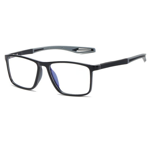 Lunettes De Lecture Freddie Deux Tons Rectangulaires Avec Poignée Texturée Ultralégères Multifocales Pour Hommes