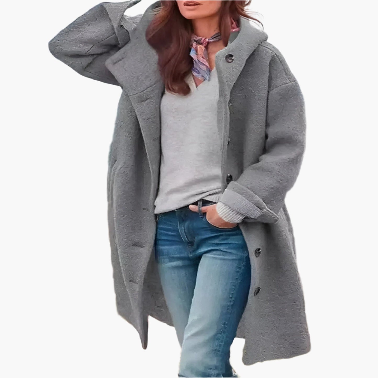 Elizabeth Manteau Long Hiver Décontracté Pour Femme Confort Et Élégance Quotidienne
