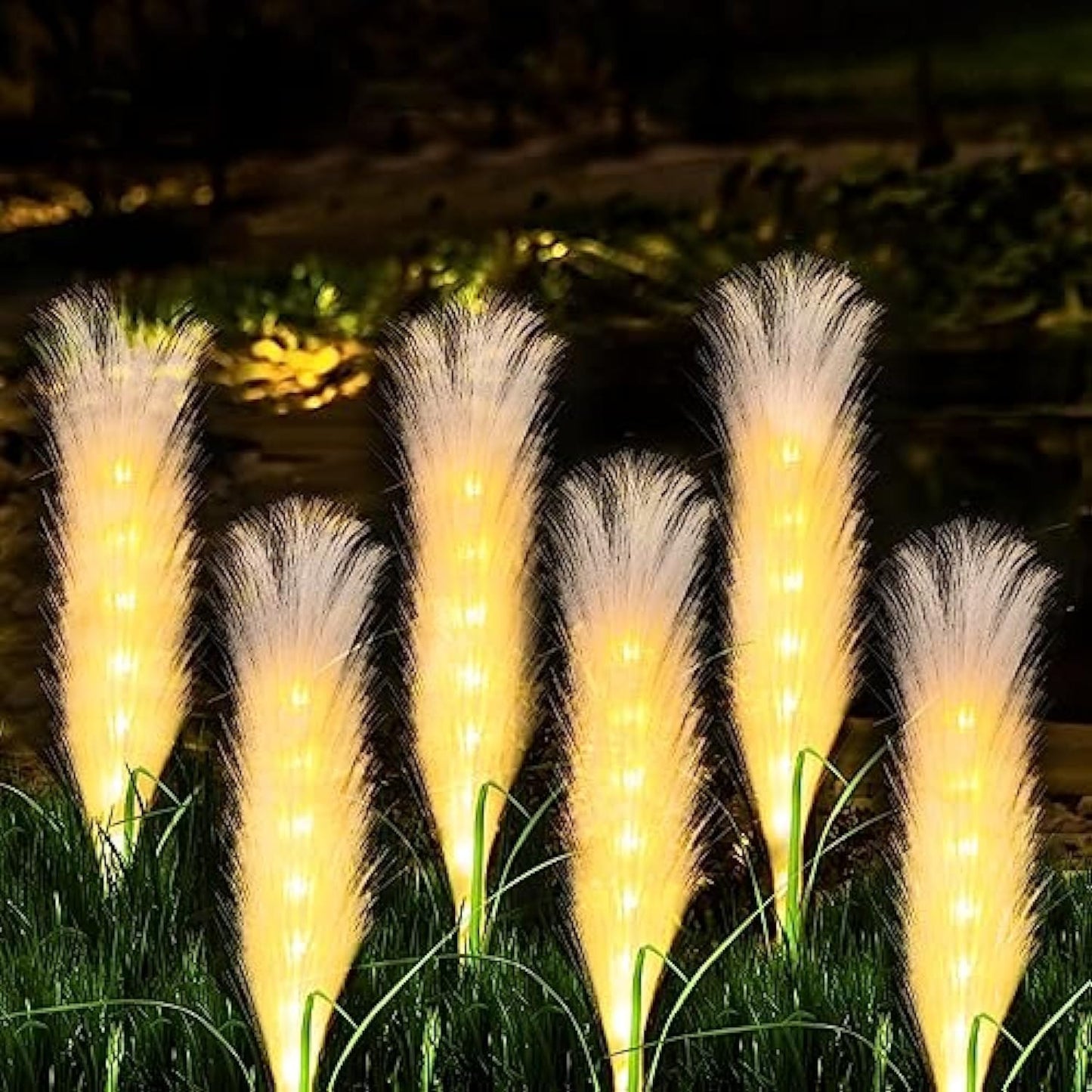 4er-Pack Solar-Außenleuchte aus Fiber Reed
 - OnyxLampen