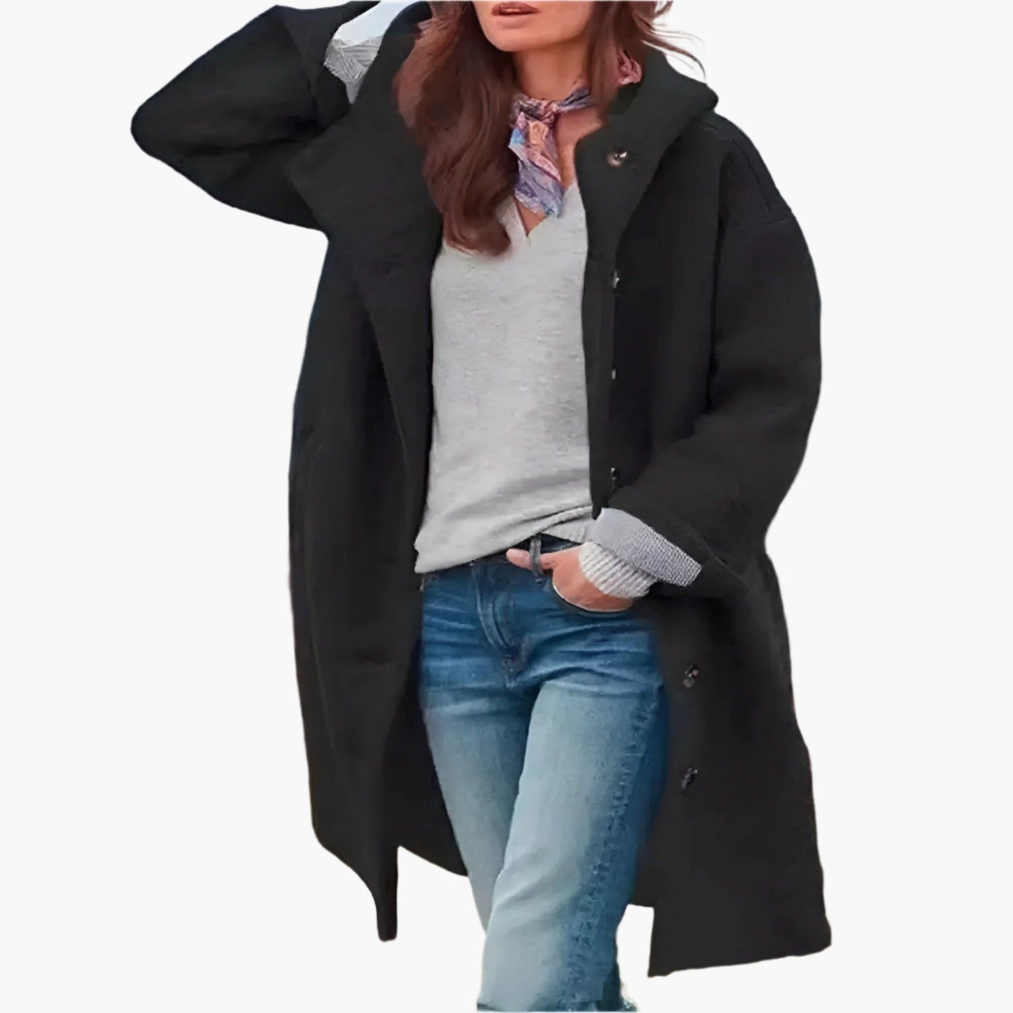 Elizabeth Manteau Long Hiver Décontracté Pour Femme Confort Et Élégance Quotidienne