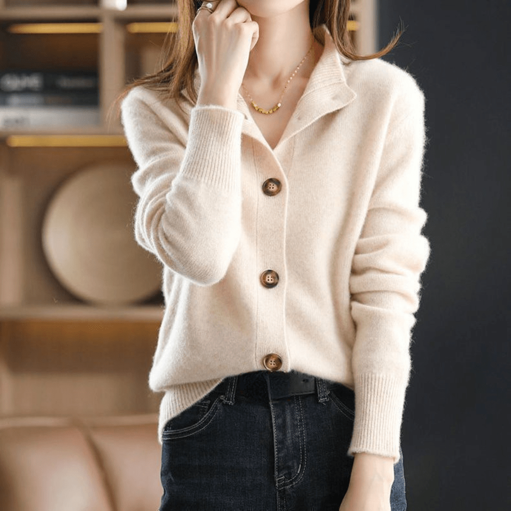Danielle Cardigan DHiver Boutonné Pour Femmes Amawinc Tricot Doux Et Chaud Idéal Travail Weekend