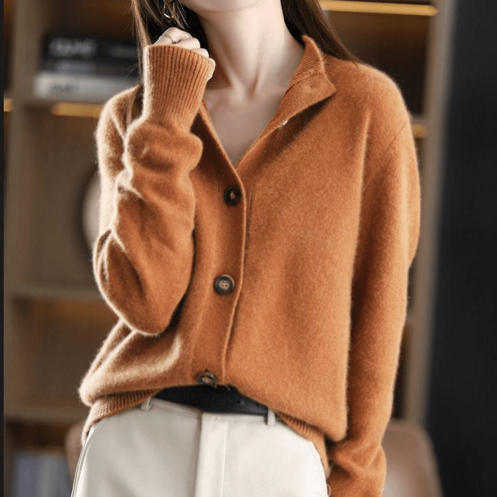 Danielle Cardigan DHiver Boutonné Pour Femmes Amawinc Tricot Doux Et Chaud Idéal Travail Weekend