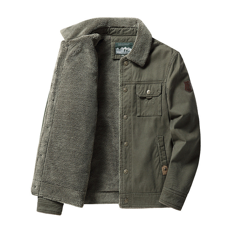 Veste Hiver Pour Homme Mason Avec Doublure En Laine Epaisse Et Chaude Manteau Exterieur Pour Neige Amawinc