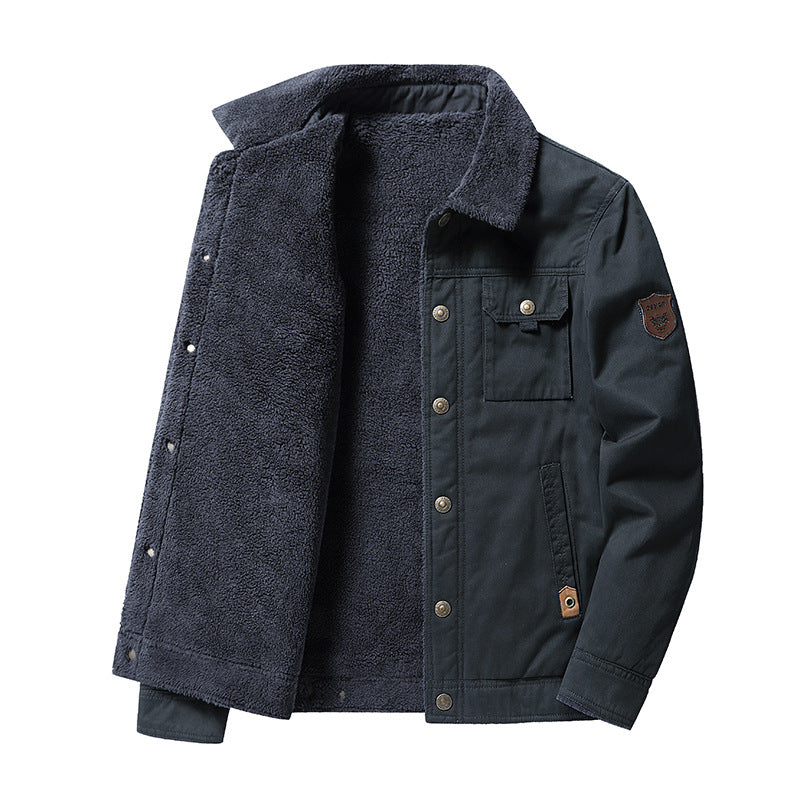 Veste Hiver Pour Homme Mason Avec Doublure En Laine Epaisse Et Chaude Manteau Exterieur Pour Neige Amawinc