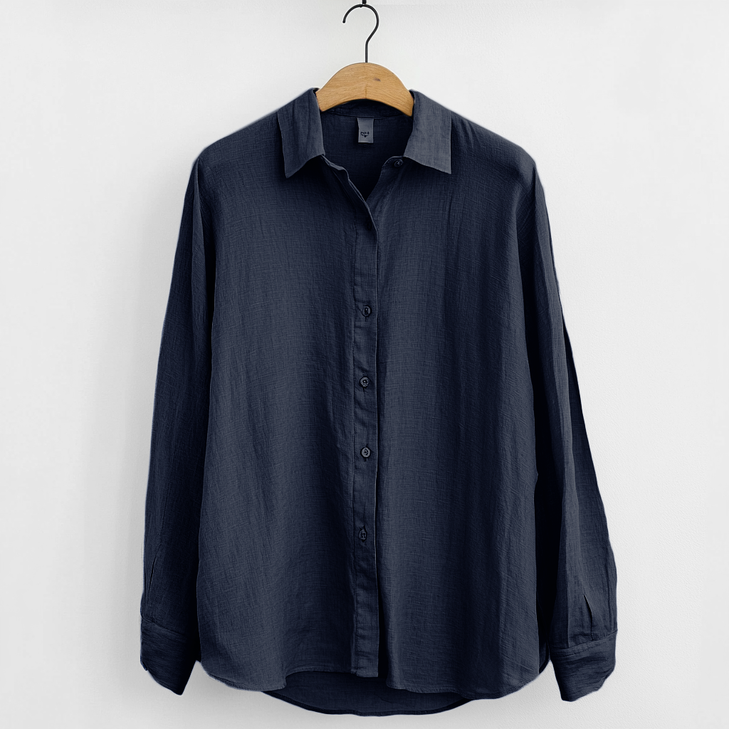Amawinc Chemise Homme Lin Pur Décontractée Manches Longues Fermeture Bouton Respirante Style Nordique