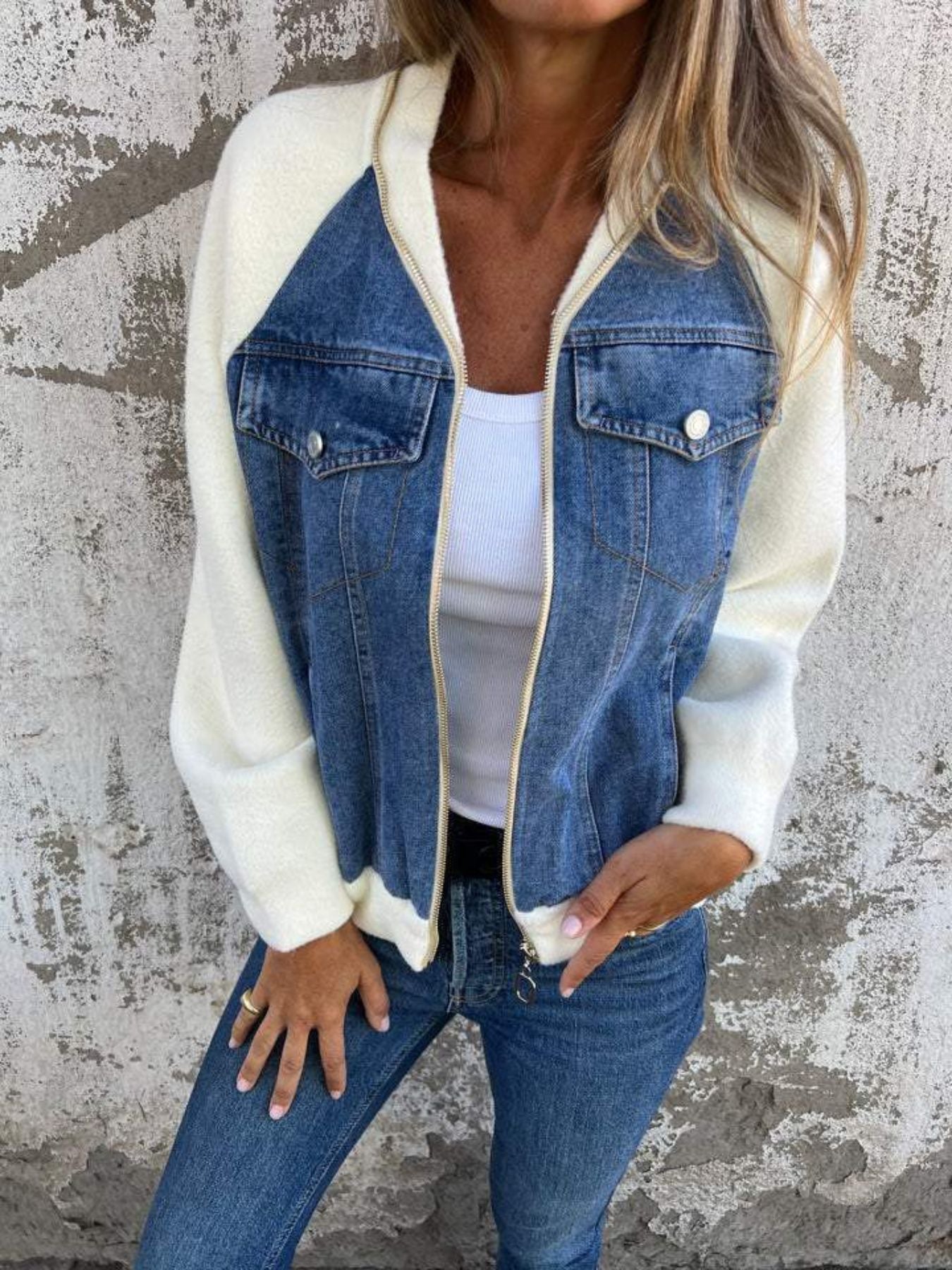 Damen-Denimjacke Adelaide im modernen Stil