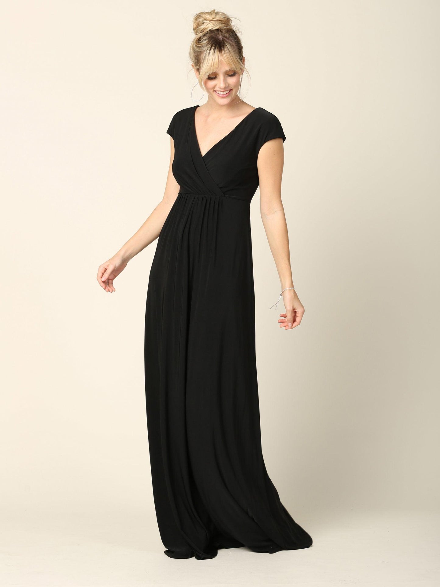 Mother of the Bride V Neck Long Formal  Dress Sale - Amawinc