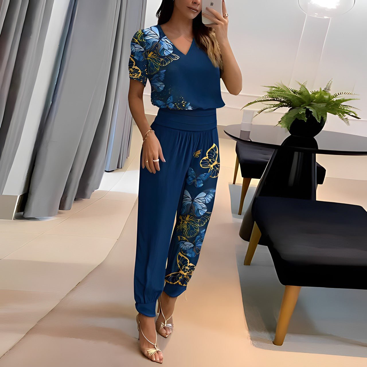 Ensemble Blouse Et Pantalon Alaia Élégance Polyvalente Pour Bureau Et Loisirs Quotidiens
