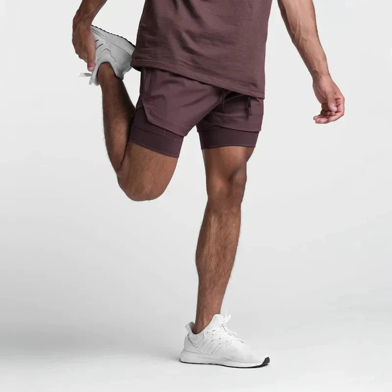 Shorts D'Entraînement Pour Hommes Respirants Léger Coupe Slim Avec Taille Élastique Ajustable Pour Entraînement Et Course