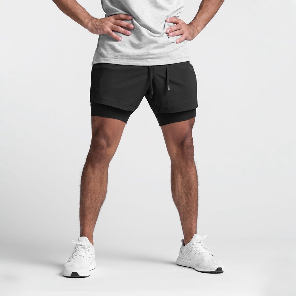 Shorts D'Entraînement Pour Hommes Respirants Léger Coupe Slim Avec Taille Élastique Ajustable Pour Entraînement Et Course