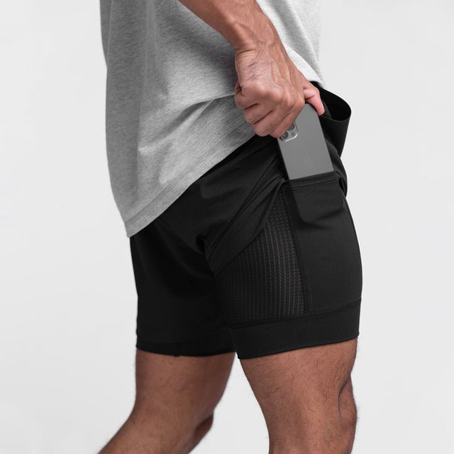 Shorts D'Entraînement Pour Hommes Respirants Léger Coupe Slim Avec Taille Élastique Ajustable Pour Entraînement Et Course
