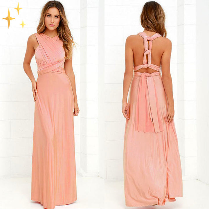 MonAmi Zoë: Vielseitig tragbarer Wickel-Sommerkleid, über 50 Styling-Optionen