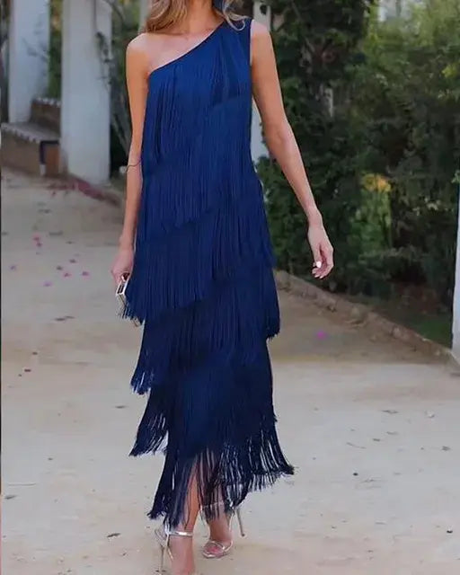 Andalusisches Kleid mit Fransen von Fudus