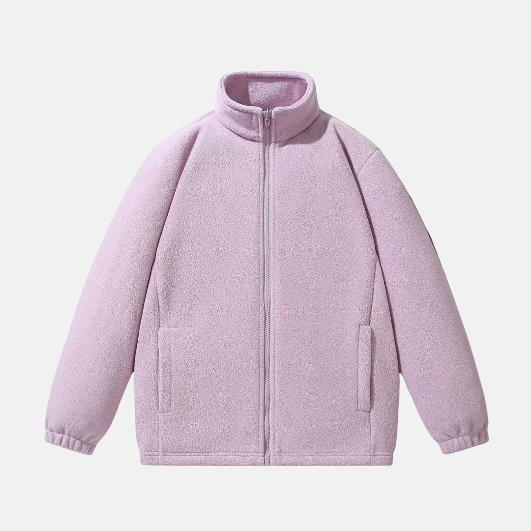 Veste Polaire Homme Col Montant Zip Intégral Décontractée Pour L Hiver Confortable Amawinc