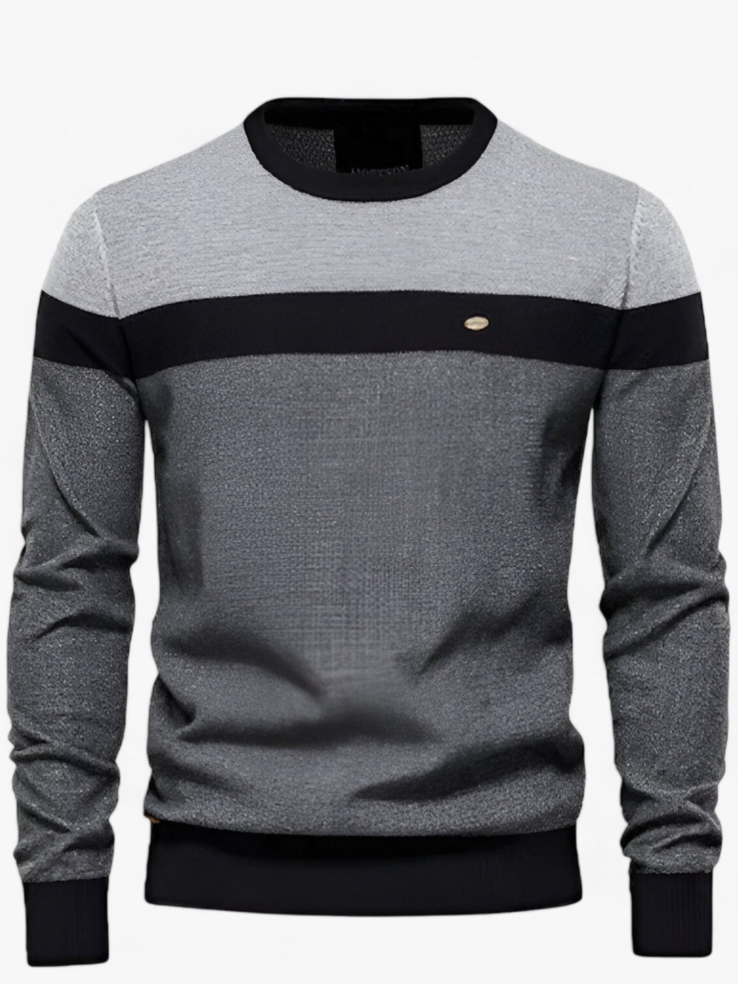 Pull Homme En Coton Jack Par Amawinc Bloc De Couleurs Tricot Respirant Pour Une Coupe Classique