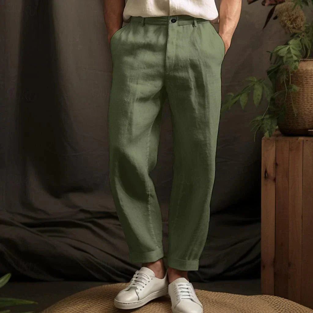 Leichte Sommerhose für Herren aus Leinen